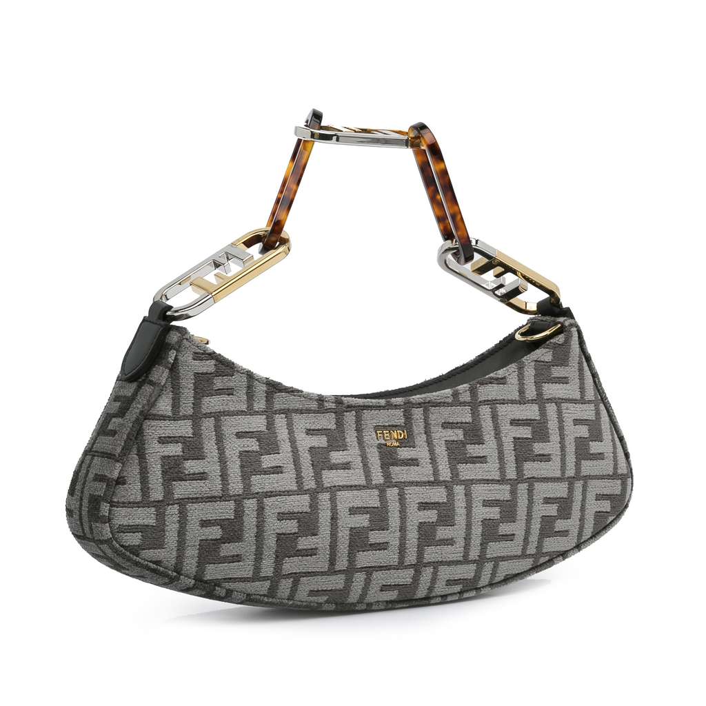 Fendi Zucca O'lock Swing Satchel - Back view