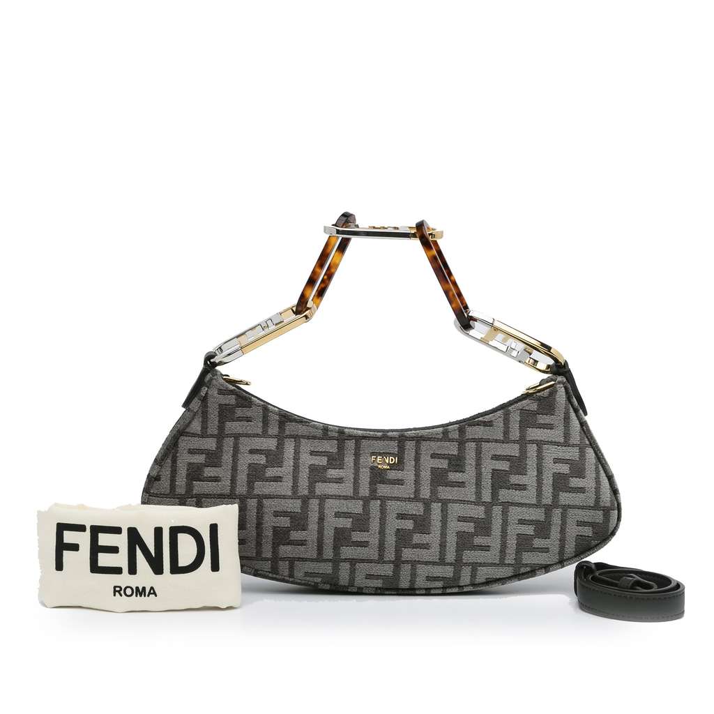 Fendi Zucca O'lock Swing Satchel - Image 13