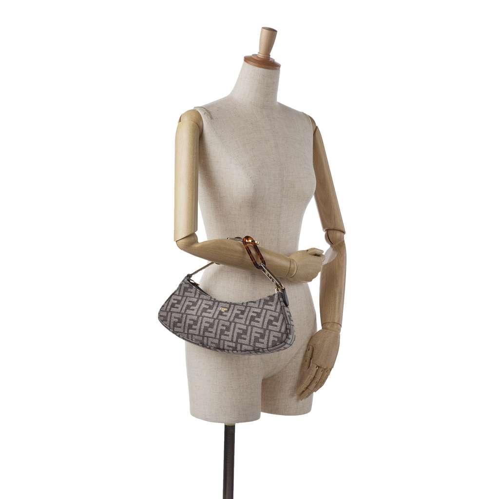 Fendi Zucca O'lock Swing Satchel - Image 12