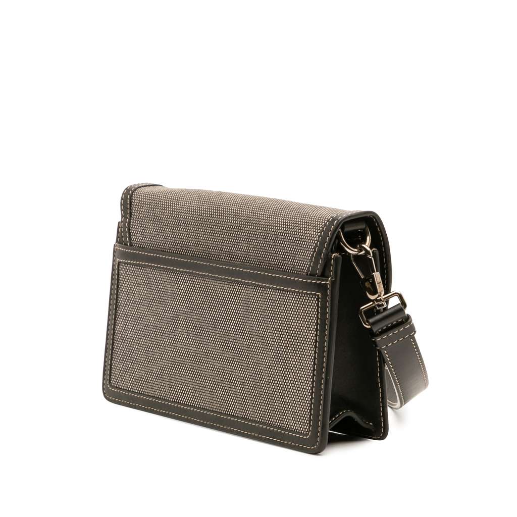 Burberry Canvas Horseferry Note Crossbody - Back view