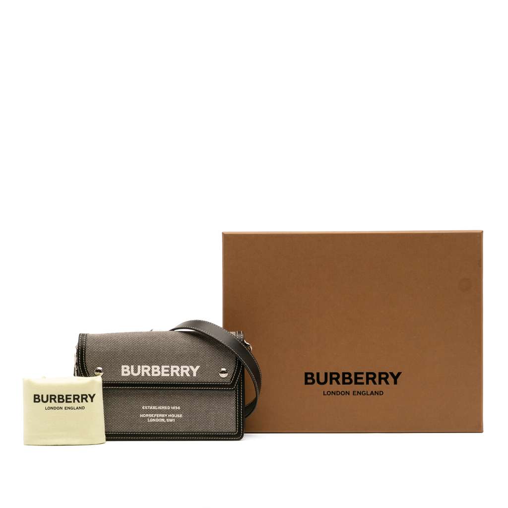Burberry Canvas Horseferry Note Crossbody - Image 14