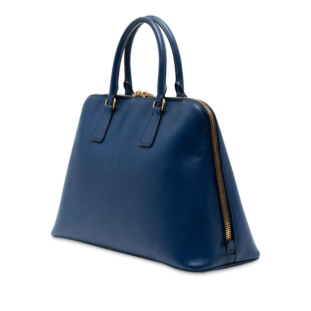 Prada Large Saffiano Lux Promenade Satchel - Back view