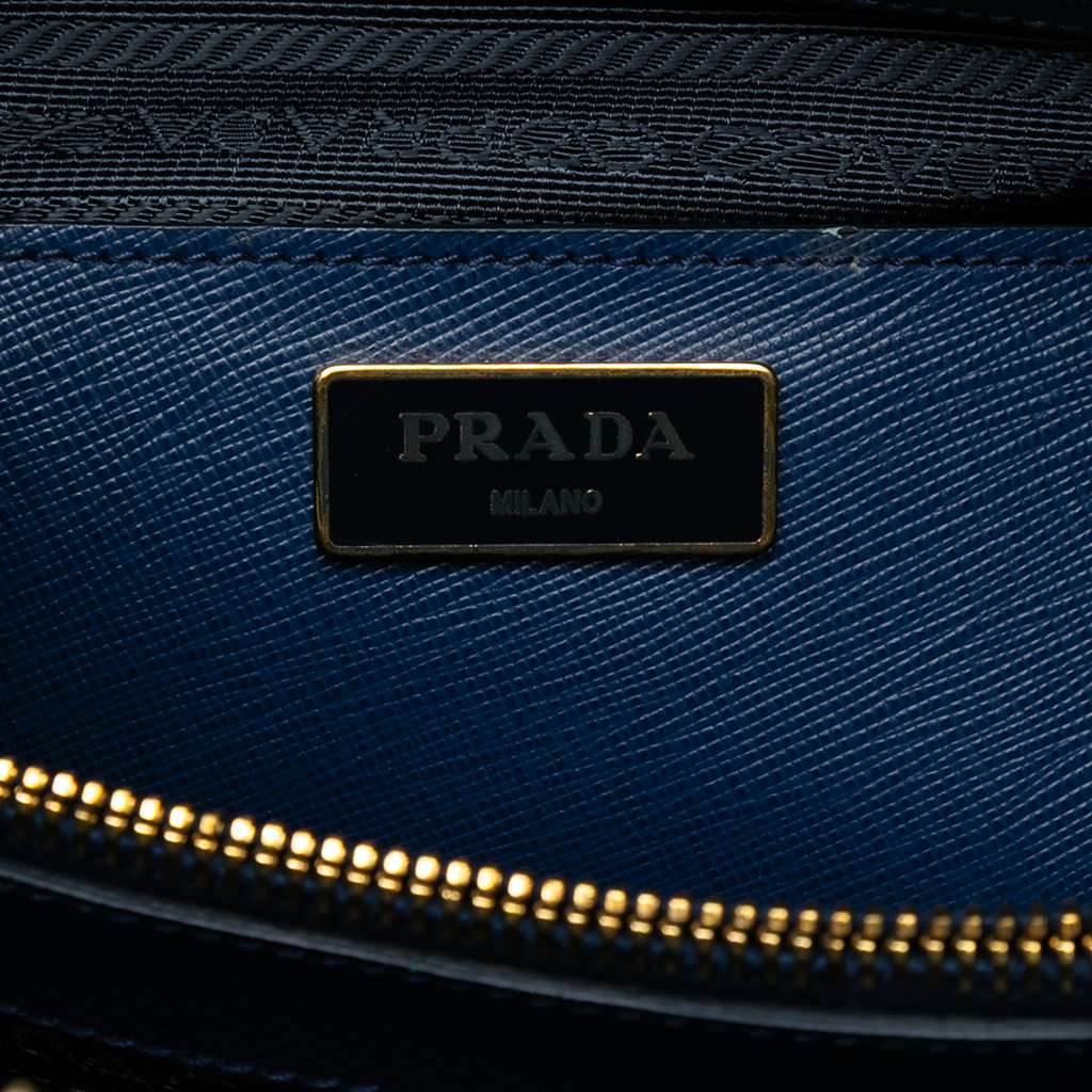 Prada Large Saffiano Lux Promenade Satchel - Side view