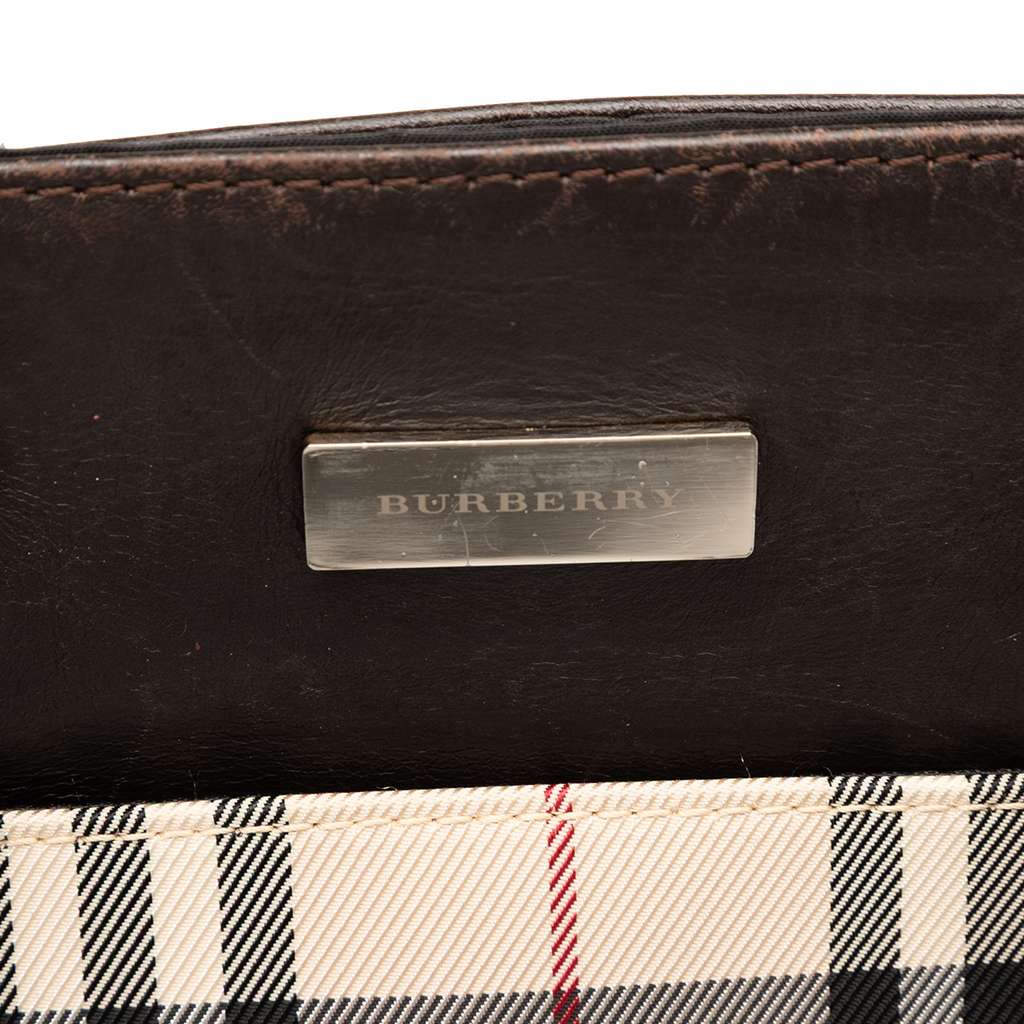 Burberry House Check Canvas Tote - Side view