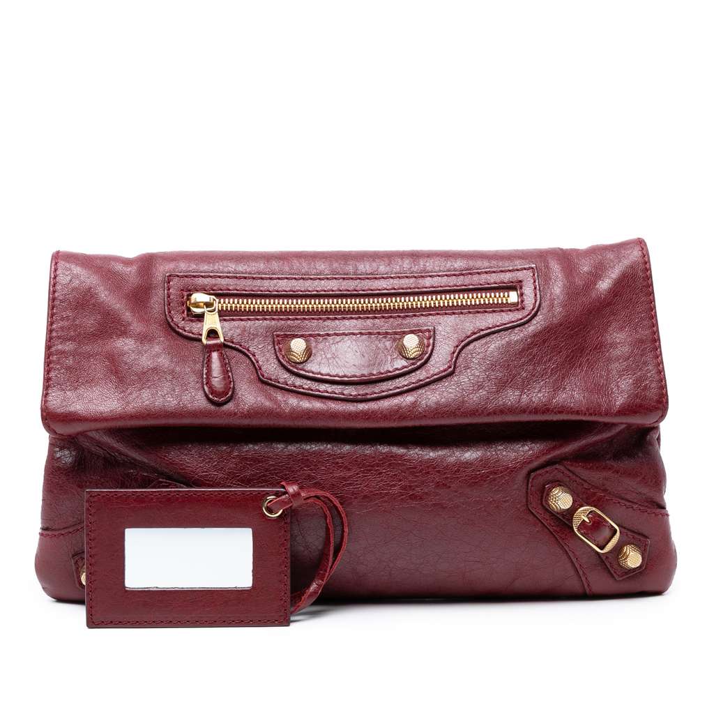 Balenciaga Lambskin Motocross Giant 12 Envelope Clutch - Image 10