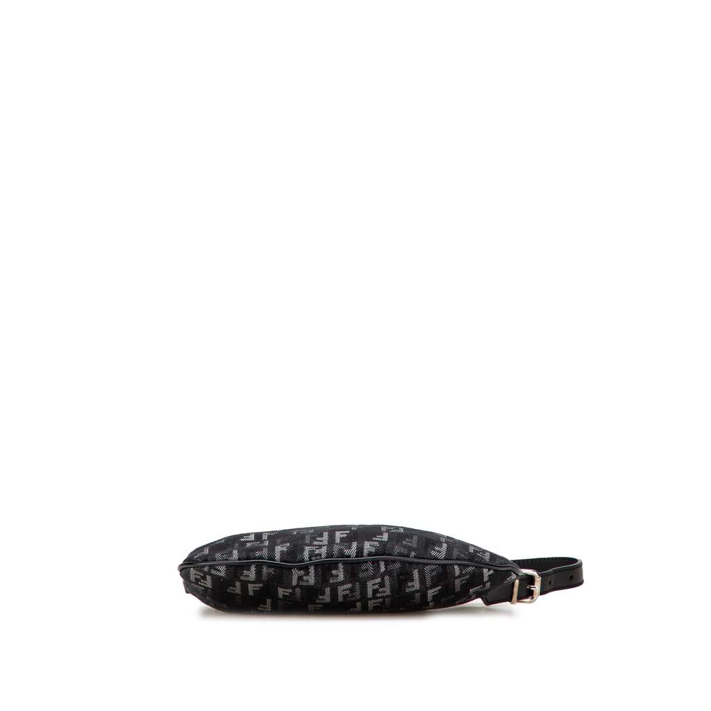 Fendi Zucchino Denim Oyster Shoulder Bag - Image 6