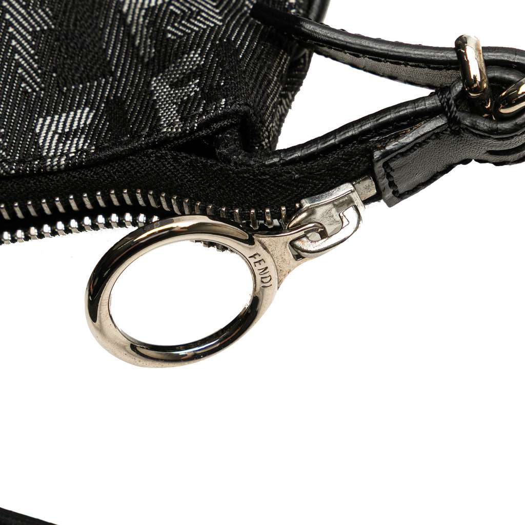 Fendi Zucchino Denim Oyster Shoulder Bag - Detail 2