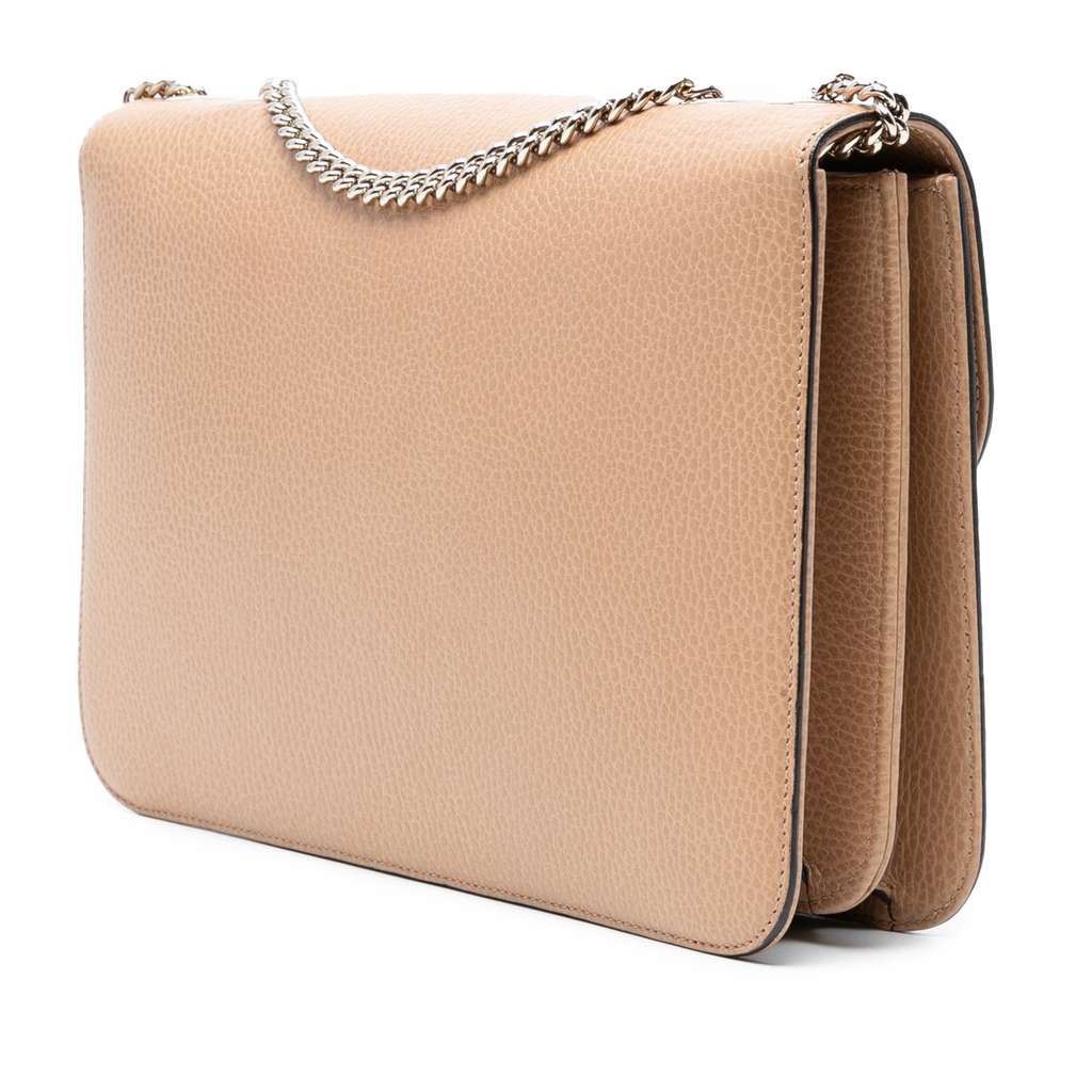 Gucci Medium Dollar Calfskin Interlocking G Crossbody - Back view