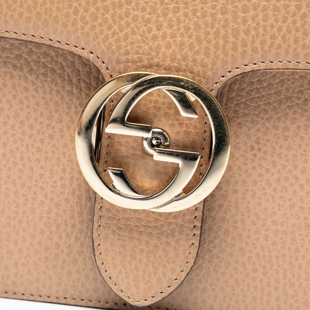 Gucci Medium Dollar Calfskin Interlocking G Crossbody - Detail 1