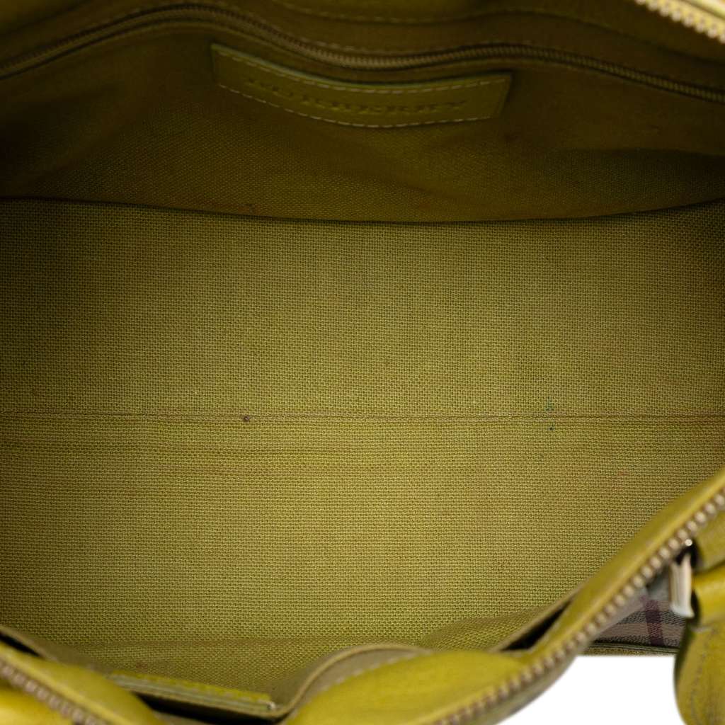 Burberry Haymarket Check Coated Canvas Pilgrim  Satchel - 4