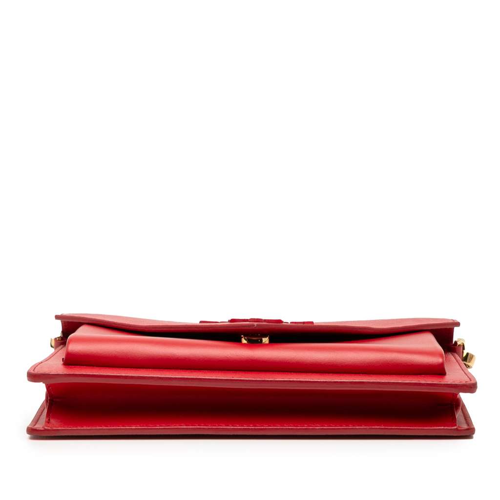 Prada Mini City Calf Trimmed Saffiano Monochrome Envelope Crossbody - Image 6