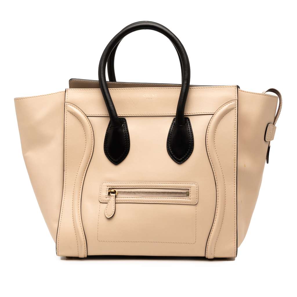 Celine Mini Bicolor Luggage Tote