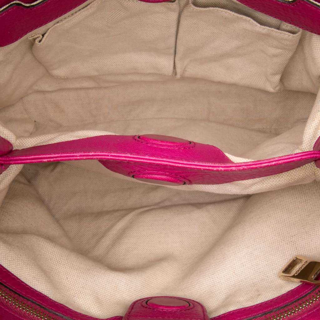 Gucci Small Calfskin Bamboo Shopper Satchel - 4