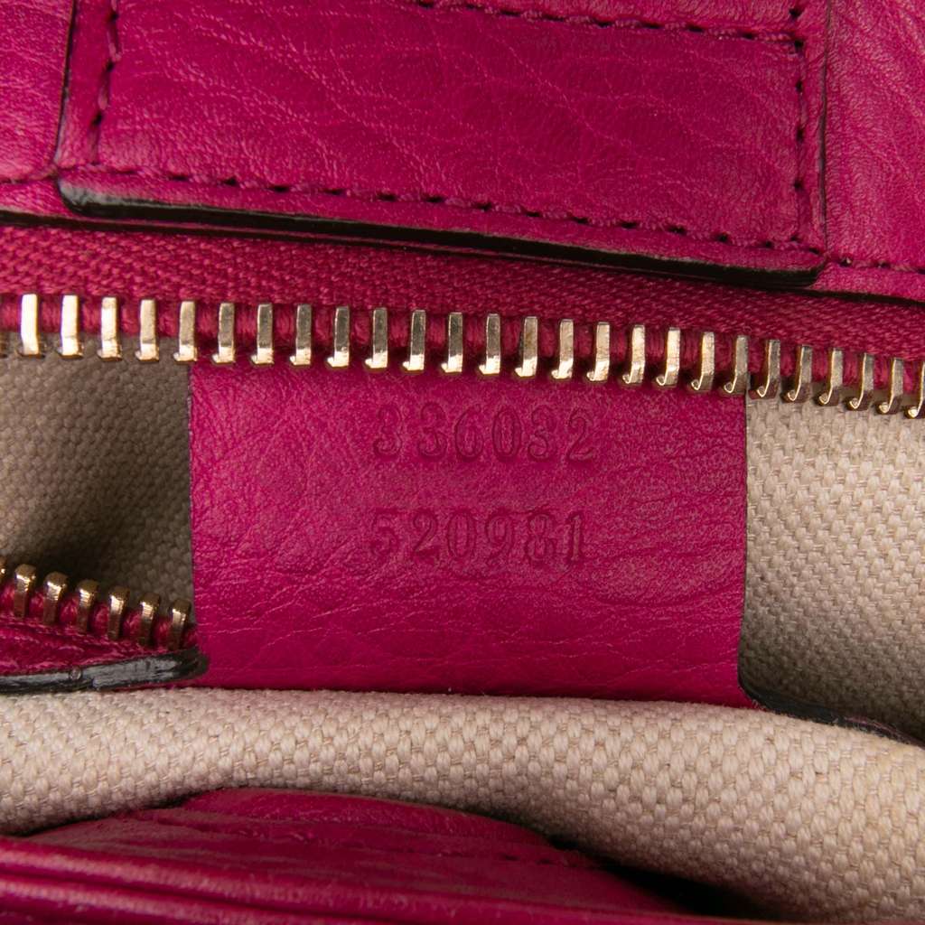Gucci Small Calfskin Bamboo Shopper Satchel - Detail 1
