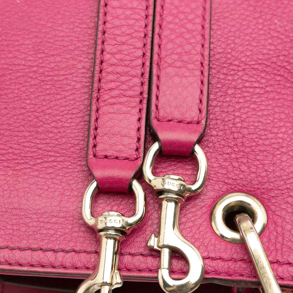 Gucci Small Calfskin Bamboo Shopper Satchel - Detail 2