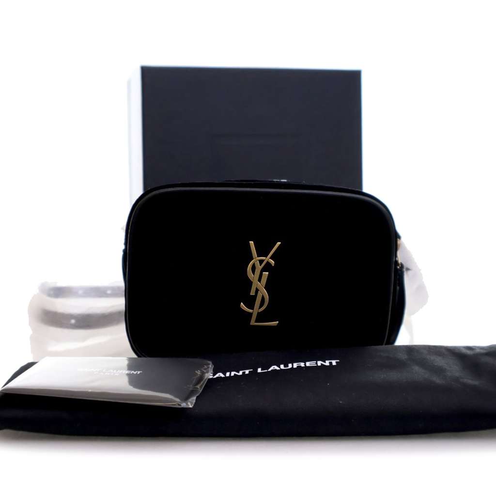 Saint Laurent Mini Velvet Monogram Lou Camera Belt Bag - Image 17