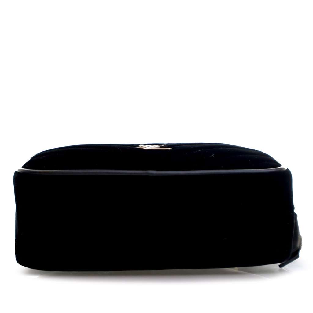 Saint Laurent Mini Velvet Monogram Lou Camera Belt Bag - Image 6