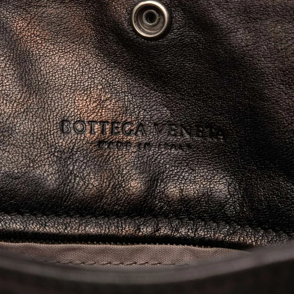 Bottega Veneta Nappa Intrecciato Vertical Convertible Satchel Black Leather Good - Box View