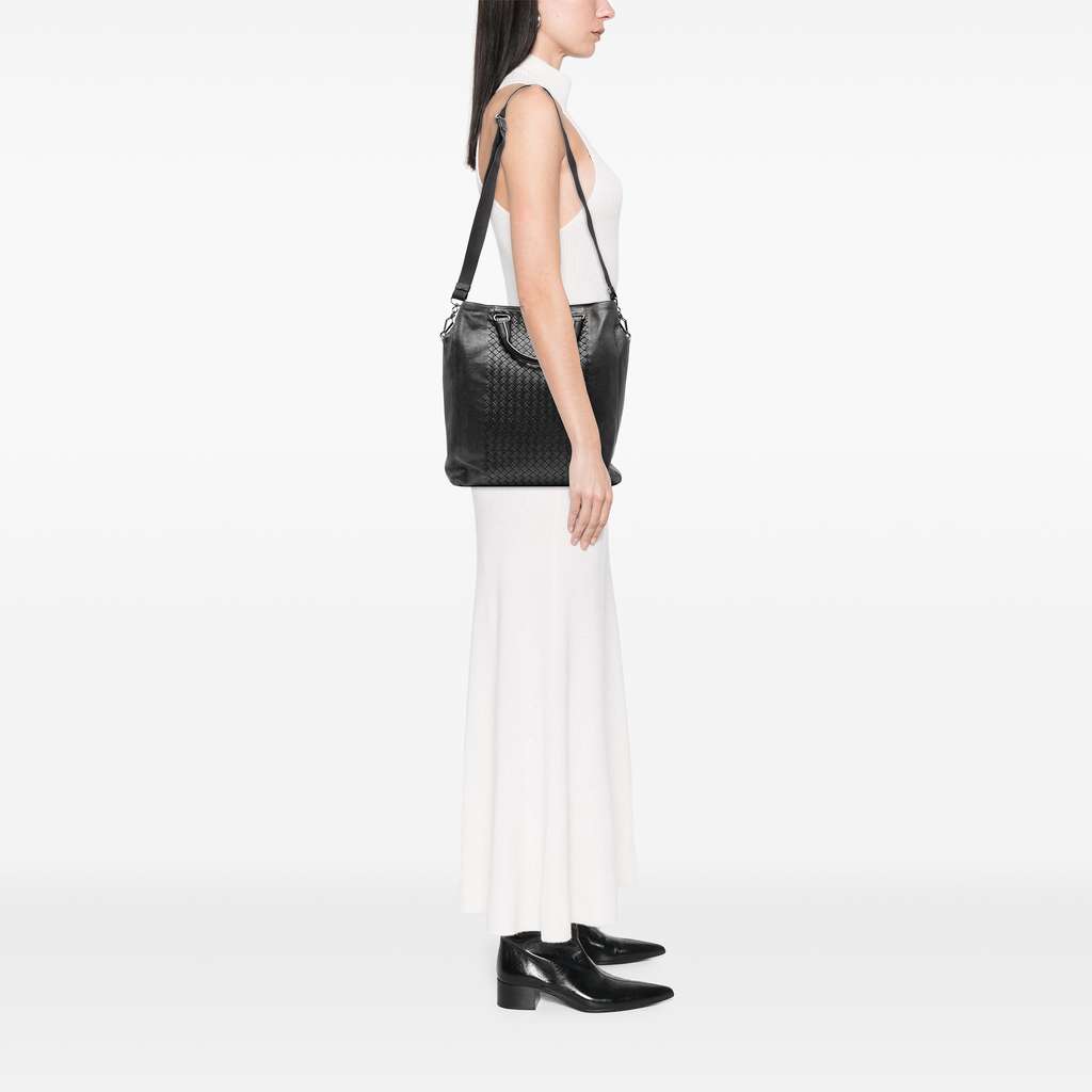 Bottega Veneta Nappa Intrecciato Vertical Convertible Satchel - Image 10