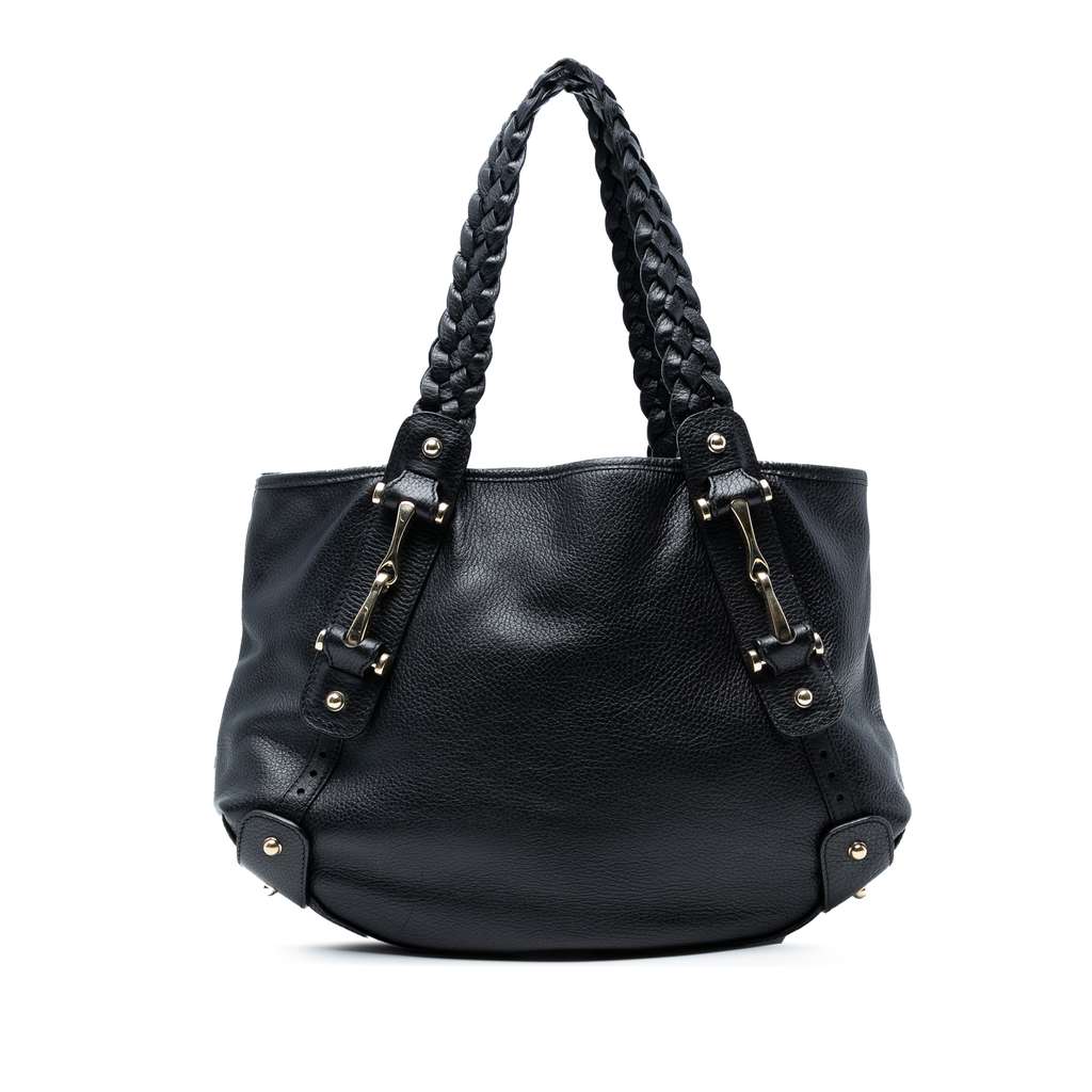 Gucci Leather Horsebit Pelham Shoulder Bag