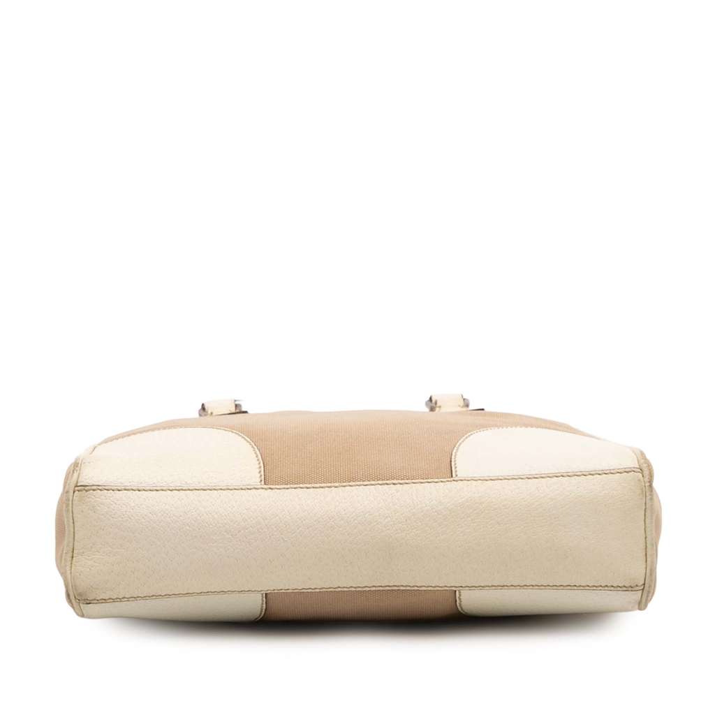 Prada Cinghiale Trimmed Canvas Canapa Tote - Image 6