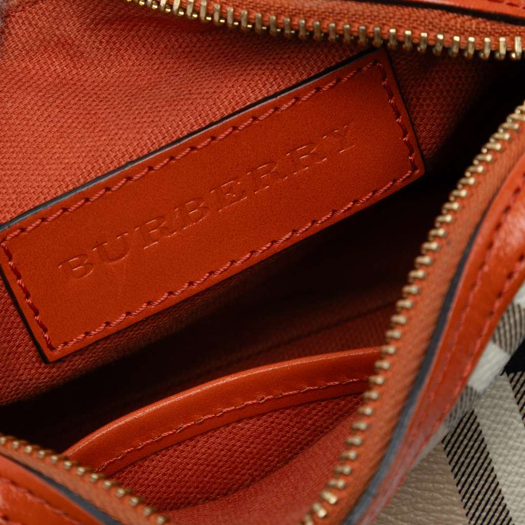 Burberry Haymarket Check Coated Canvas Crossbody - Side view