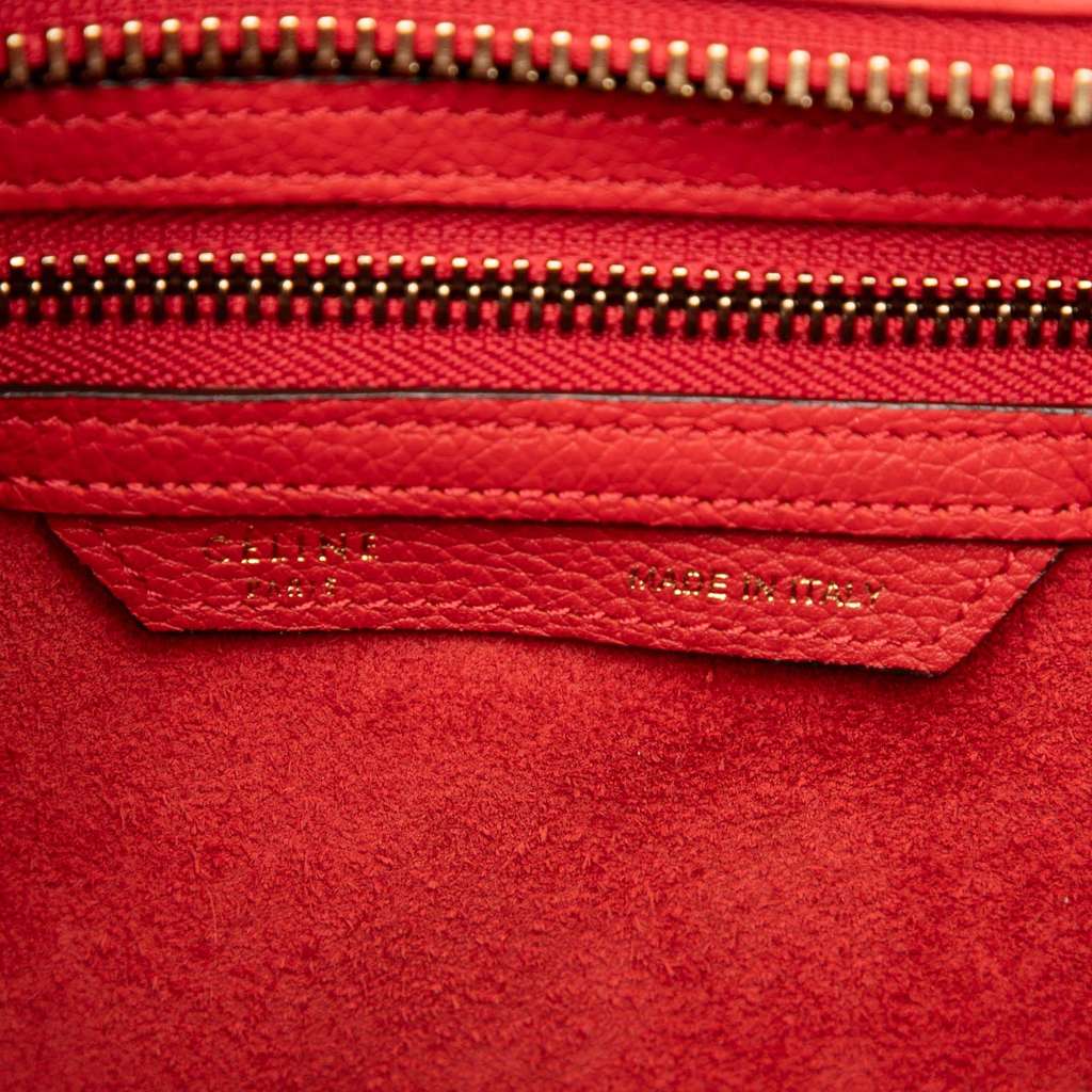 Celine Micro Calfskin Luggage Tote - Side view