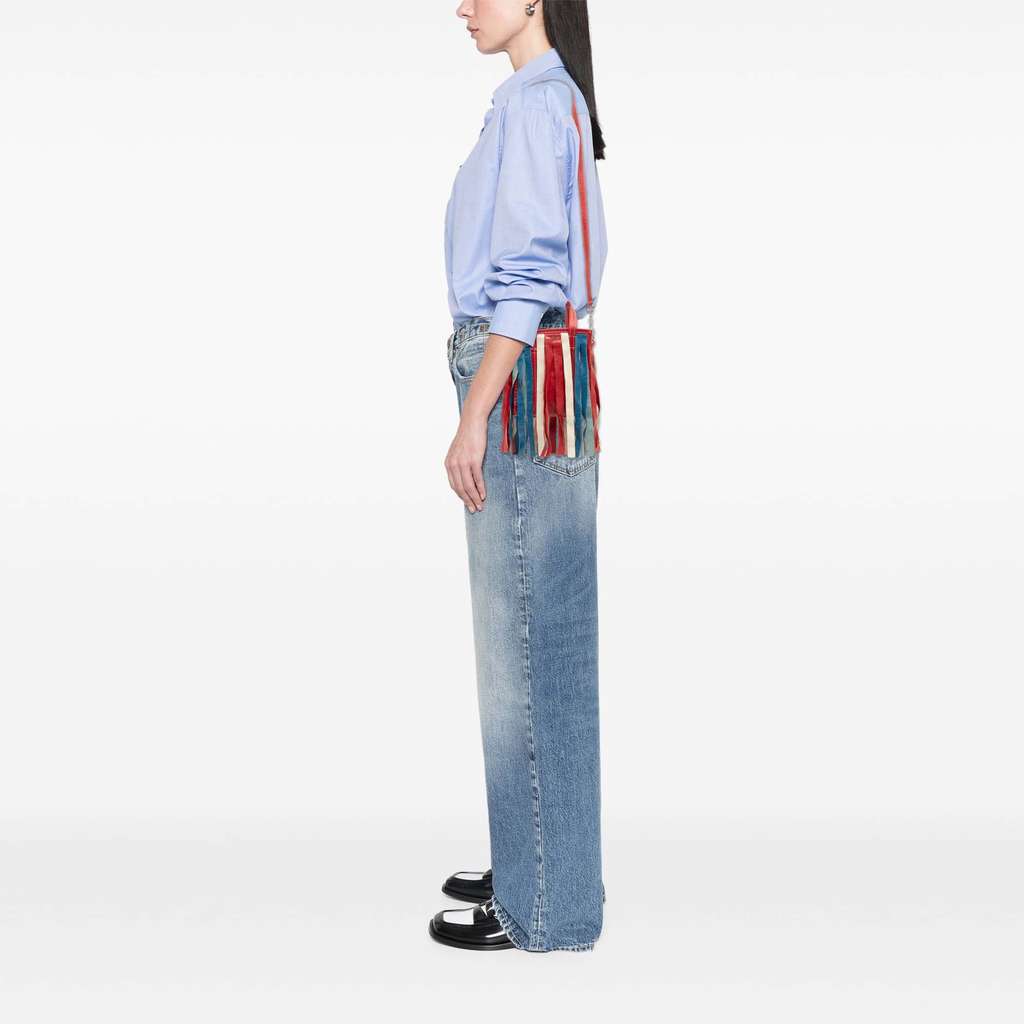 Balenciaga XXS Lambskin Fringe Bazar Shopper Satchel - Image 14