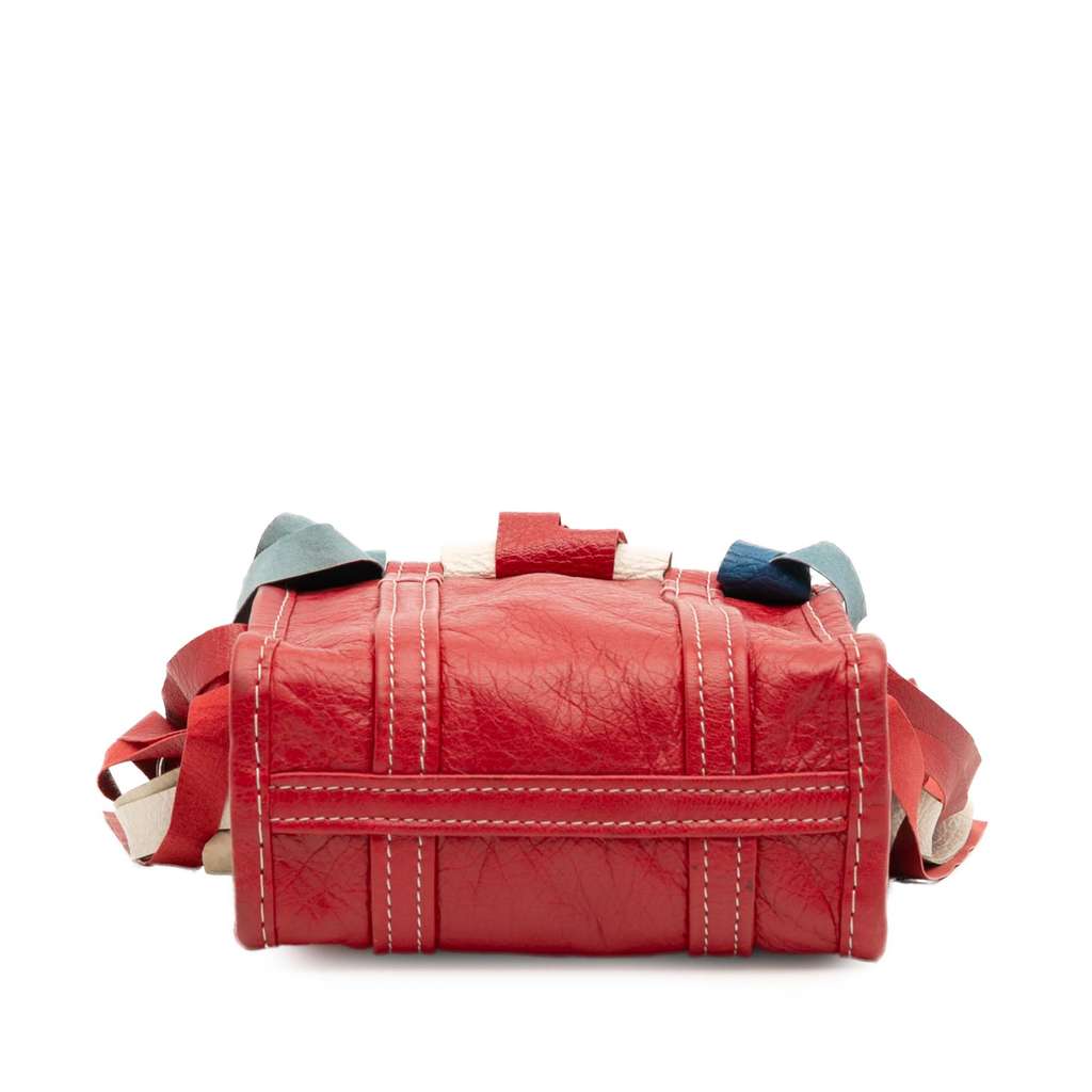 Balenciaga XXS Lambskin Fringe Bazar Shopper Satchel - Image 6