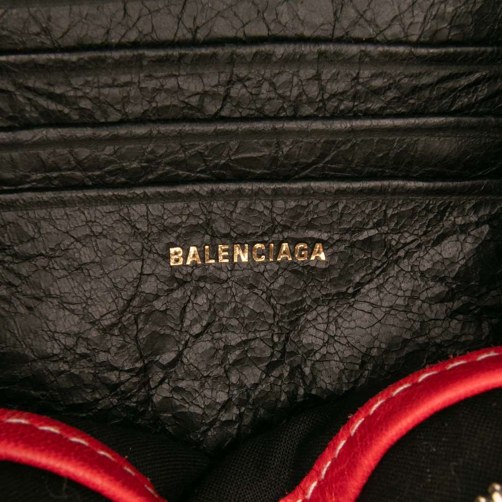 Balenciaga XXS Lambskin Fringe Bazar Shopper Satchel - Detail 1