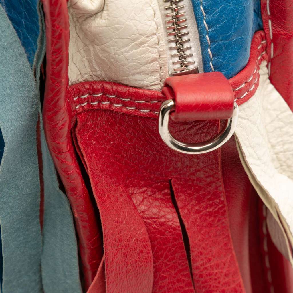 Balenciaga XXS Lambskin Fringe Bazar Shopper Satchel - Image 12