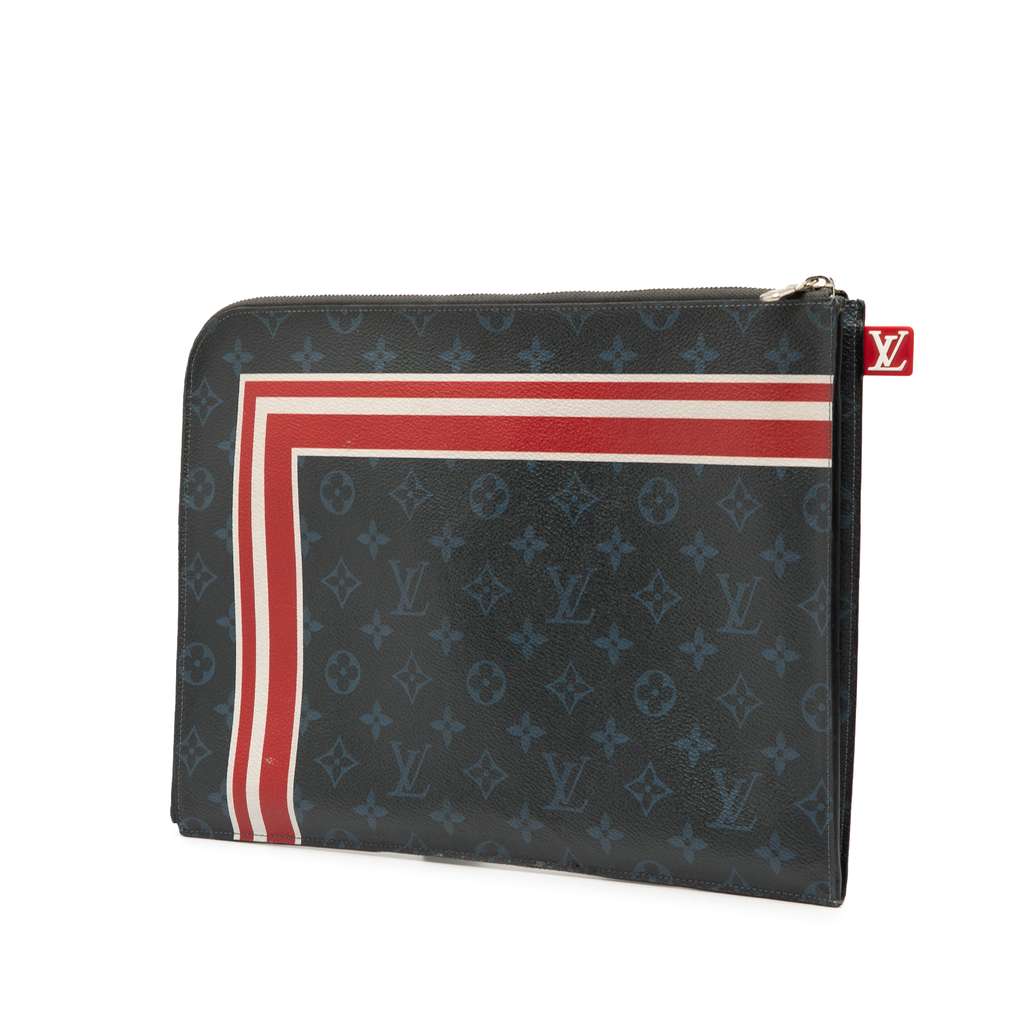 Louis Vuitton Monogram Cobalt Pochette Jour GM - Back view