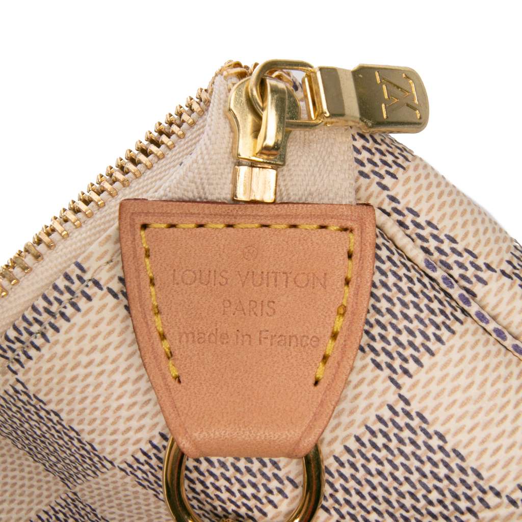 Louis Vuitton Damier Azur Mini Pochette Accessoires - Side view