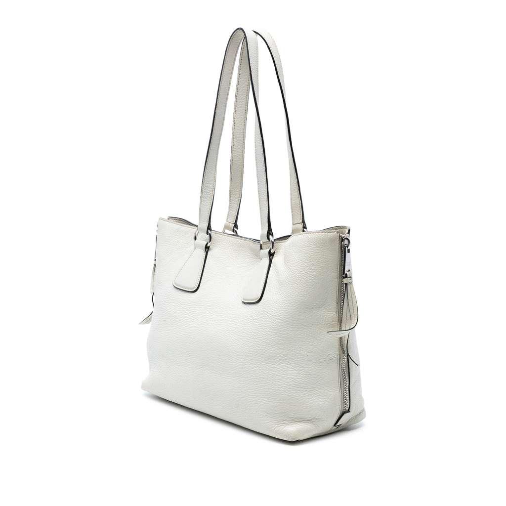 Prada Vitello Daino Side Zip Tote - Back view
