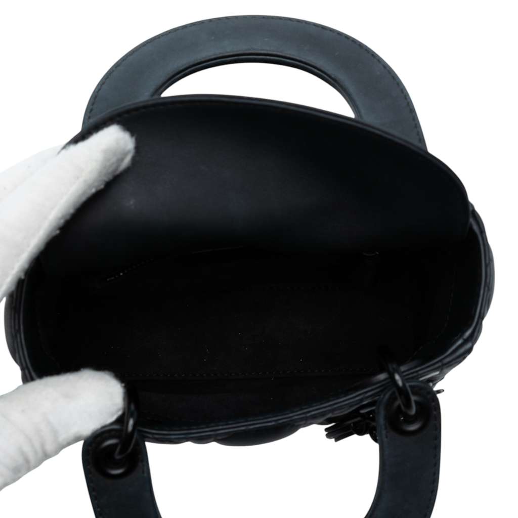 Dior Mini Ultra Matte Calfskin Cannage Lady Dior - 4