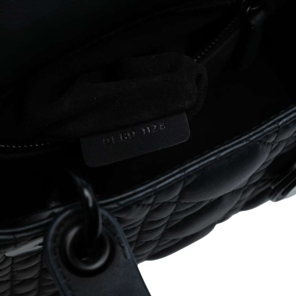 Dior Mini Ultra Matte Calfskin Cannage Lady Dior - Detail 1