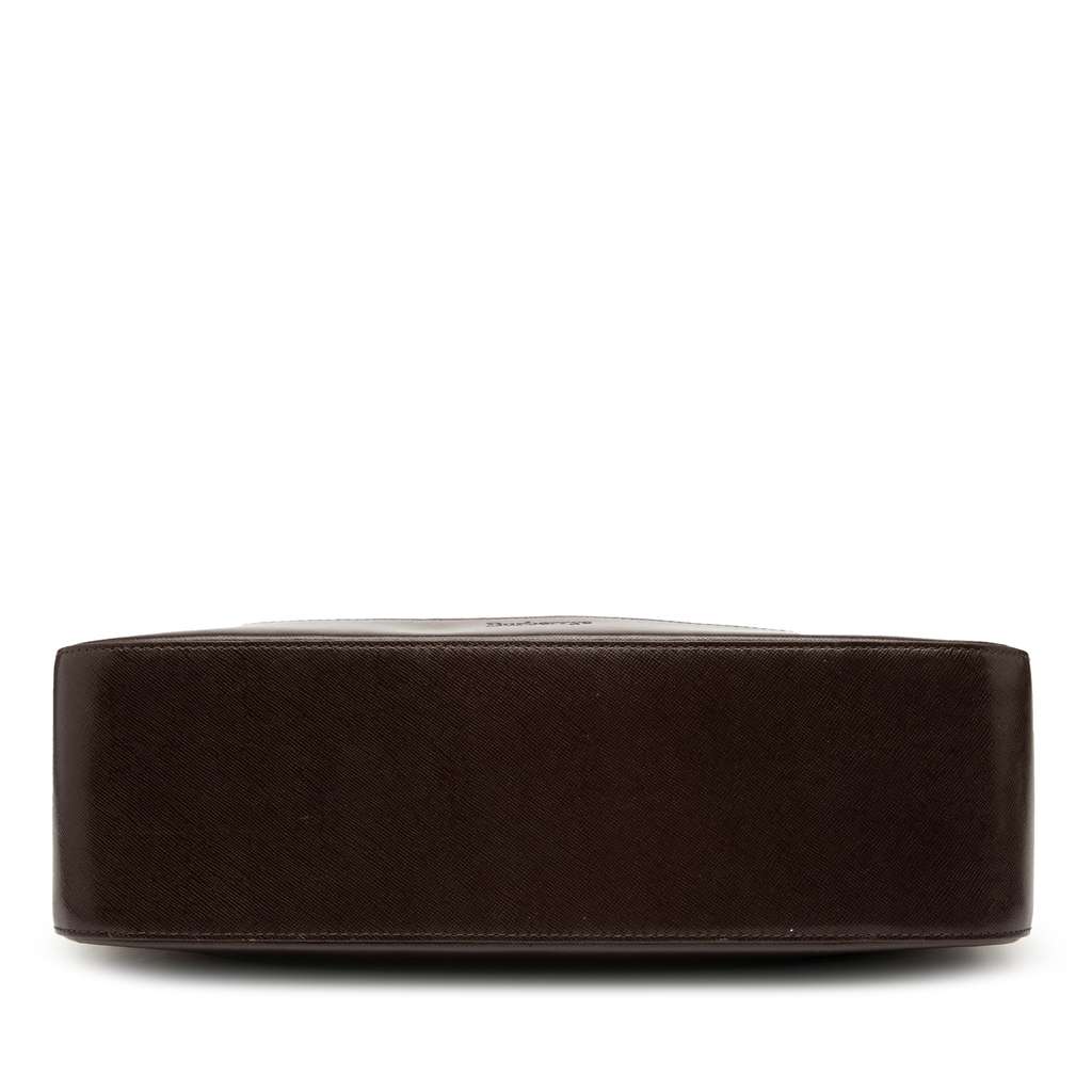 Burberry Haymarket Check Canvas Handbag - Image 6