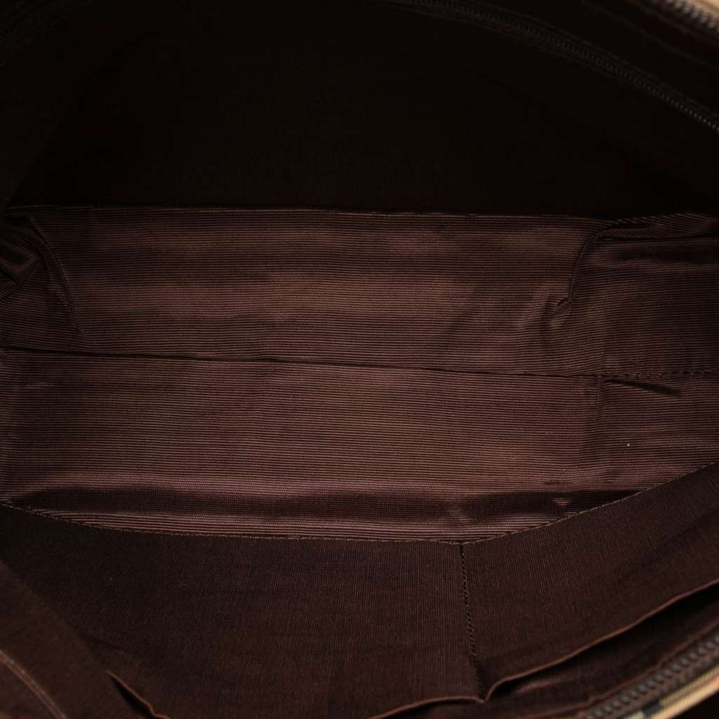 Burberry Haymarket Check Canvas Handbag - 4