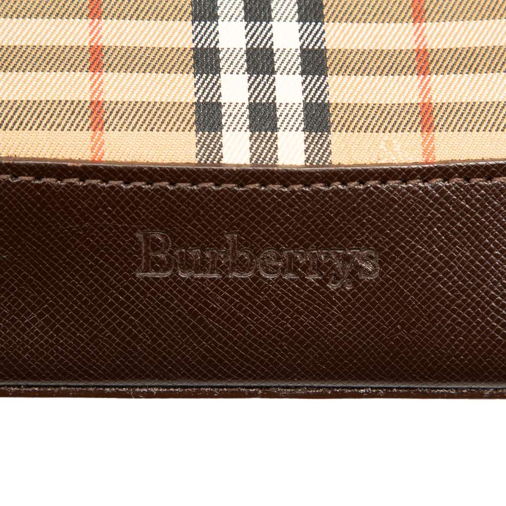 Burberry Haymarket Check Canvas Handbag - Side view