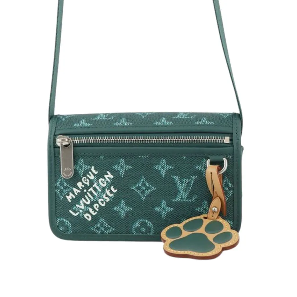 Louis Vuitton Monogram Heritage Bosphore Wearable Wallet Green Canvas Good - Front View