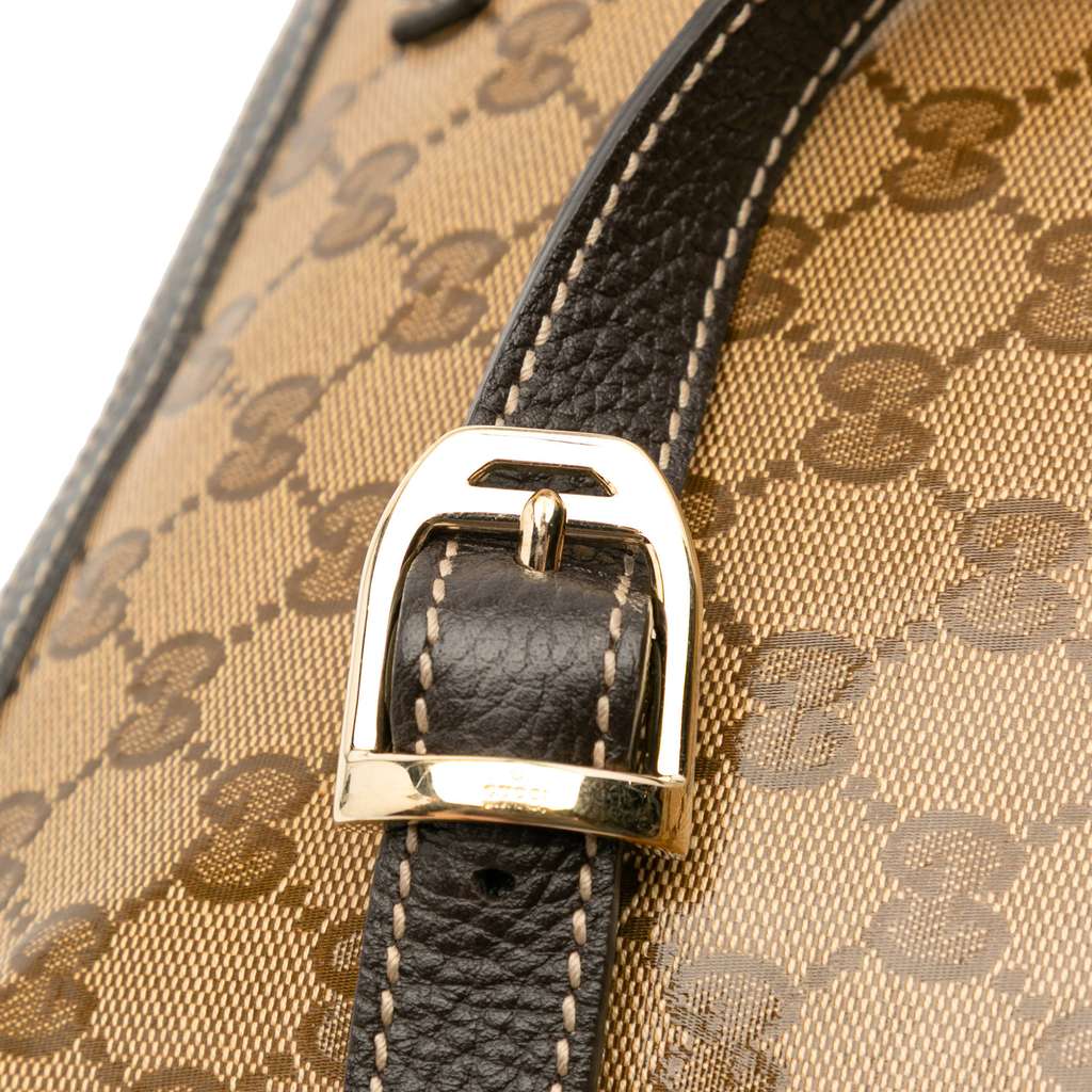 Gucci Large GG Crystal Half Moon Crossbody - Image 10