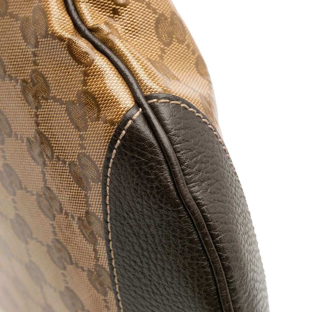 Gucci Large GG Crystal Half Moon Crossbody - Image 12