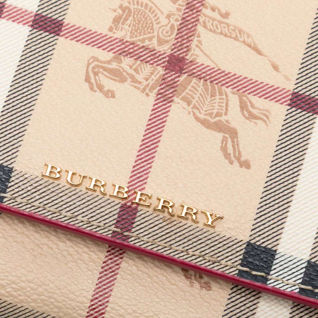 Burberry Haymarket Check Coated Canvas Henley Wallet on Chain - Detail 1