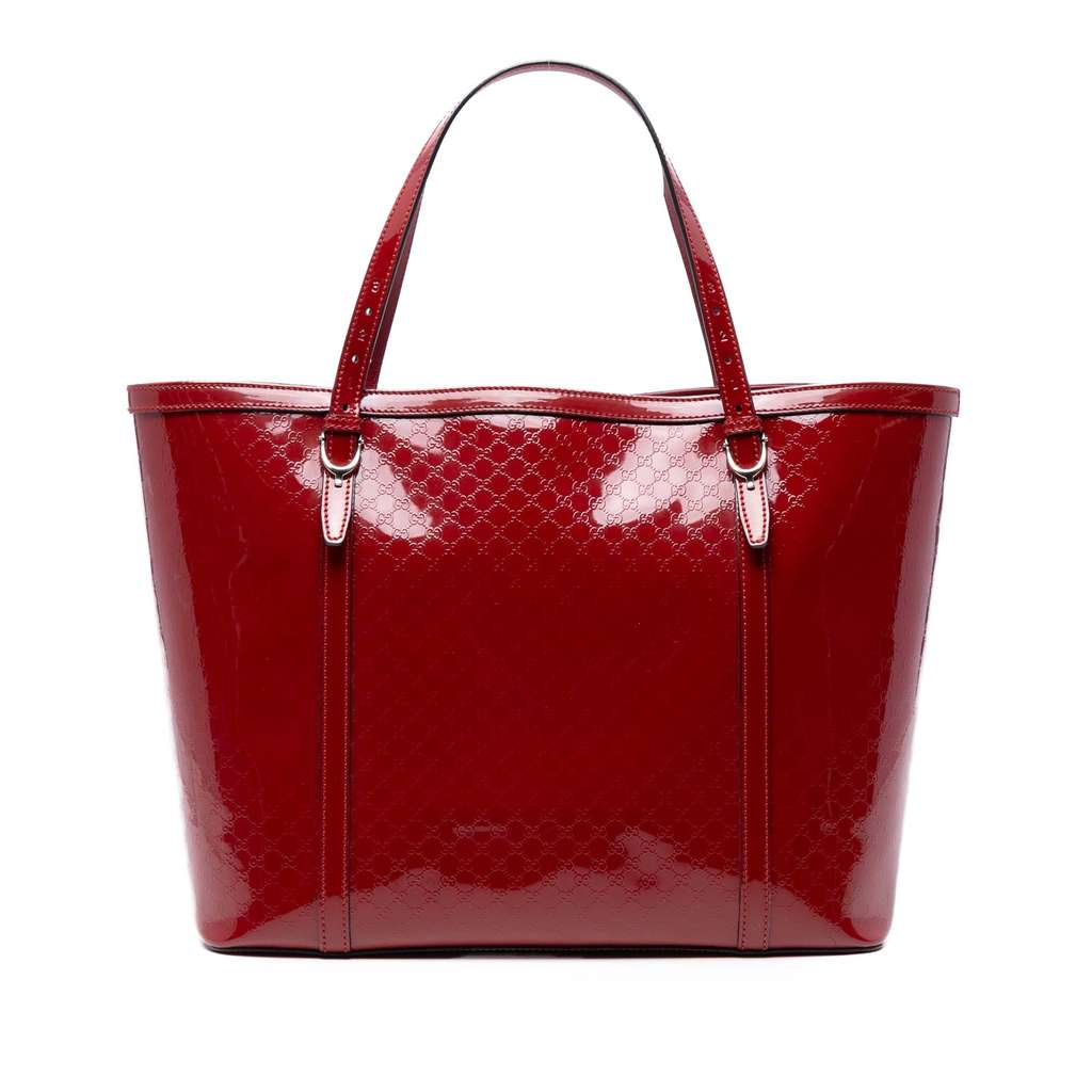 Gucci Patent Microguccissima Nice Tote