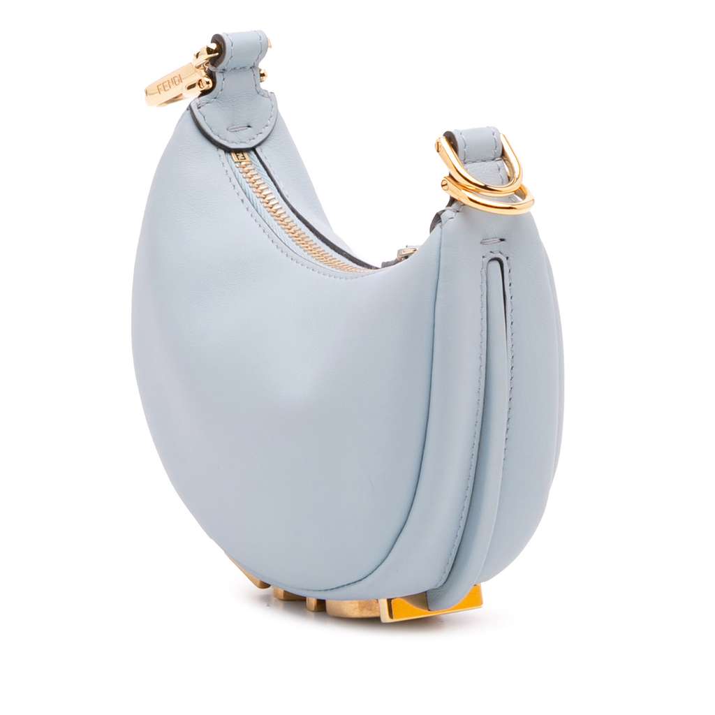 Fendi Nano Leather Fendigraphy Hobo - Back view