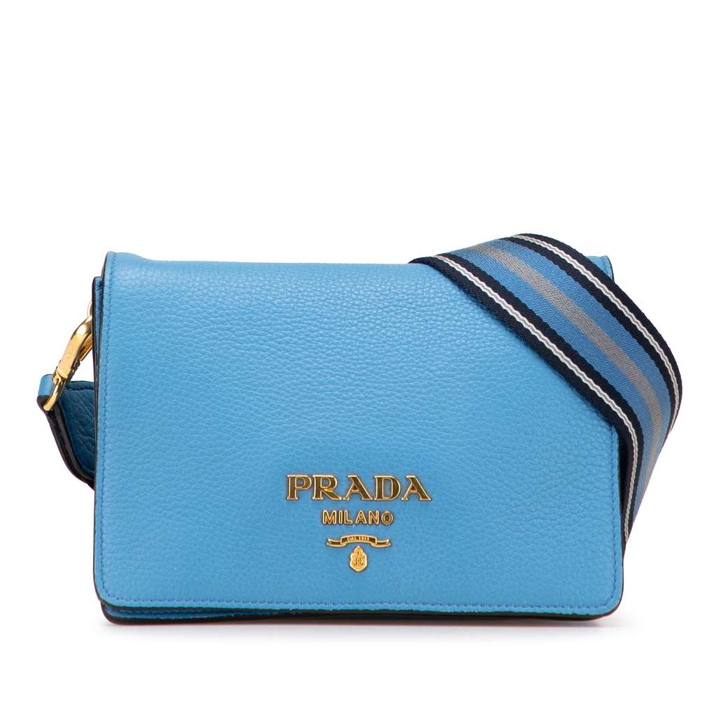 Prada Vitello Daino Flap Crossbody