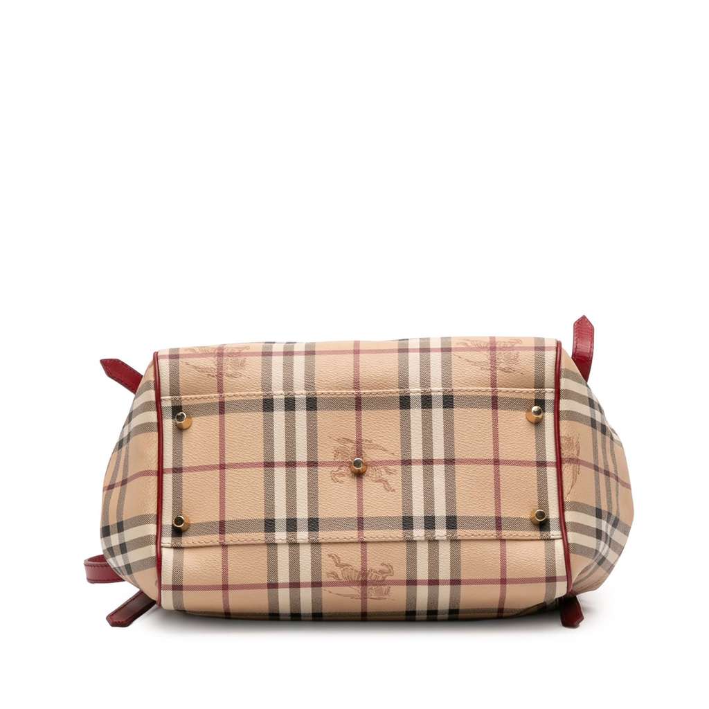 Burberry Small Haymarket Check Coated Canvas Canterbury Tote - Image 6
