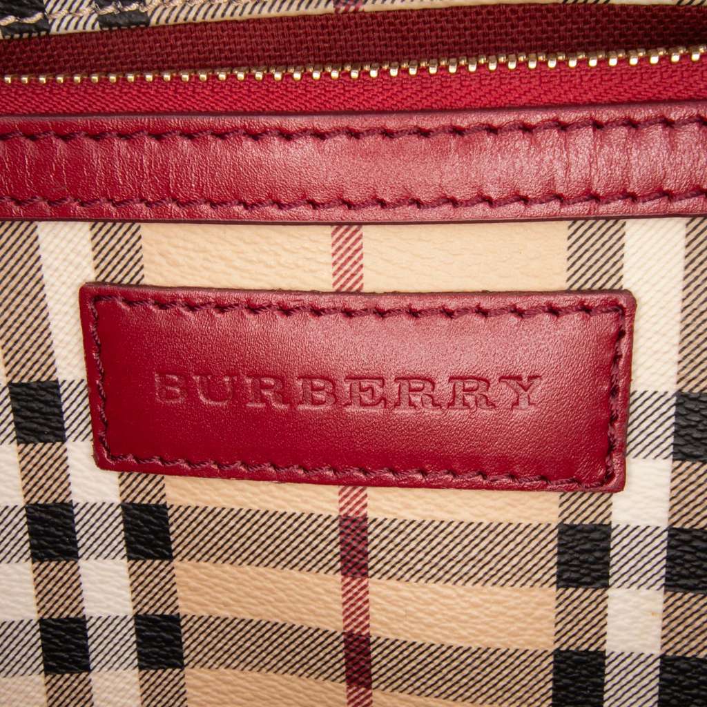Burberry Small Haymarket Check Coated Canvas Canterbury Tote - Side view