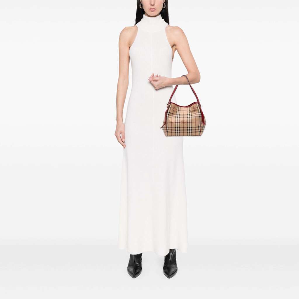 Burberry Small Haymarket Check Coated Canvas Canterbury Tote - Image 11