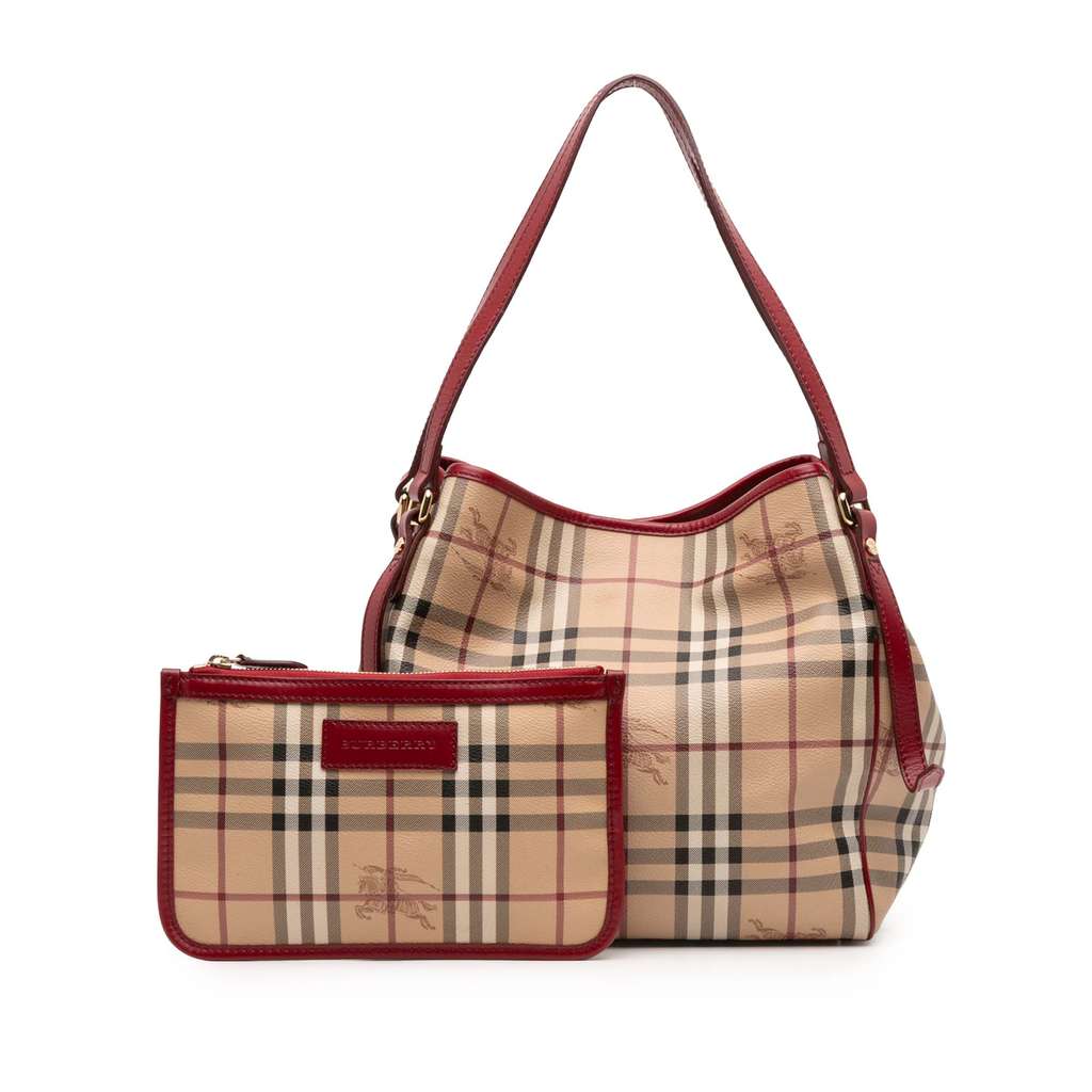 Burberry Small Haymarket Check Coated Canvas Canterbury Tote - Image 12